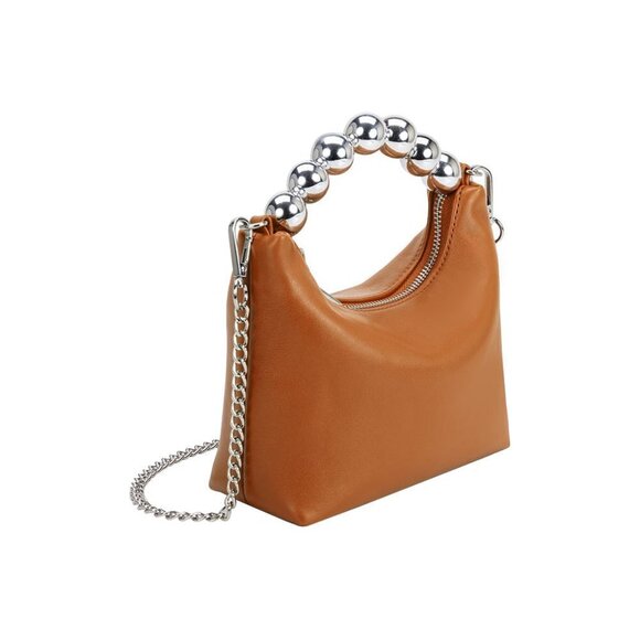 Esme Tan Top Handle Vegan Mini Bag - Picture 8 of 9